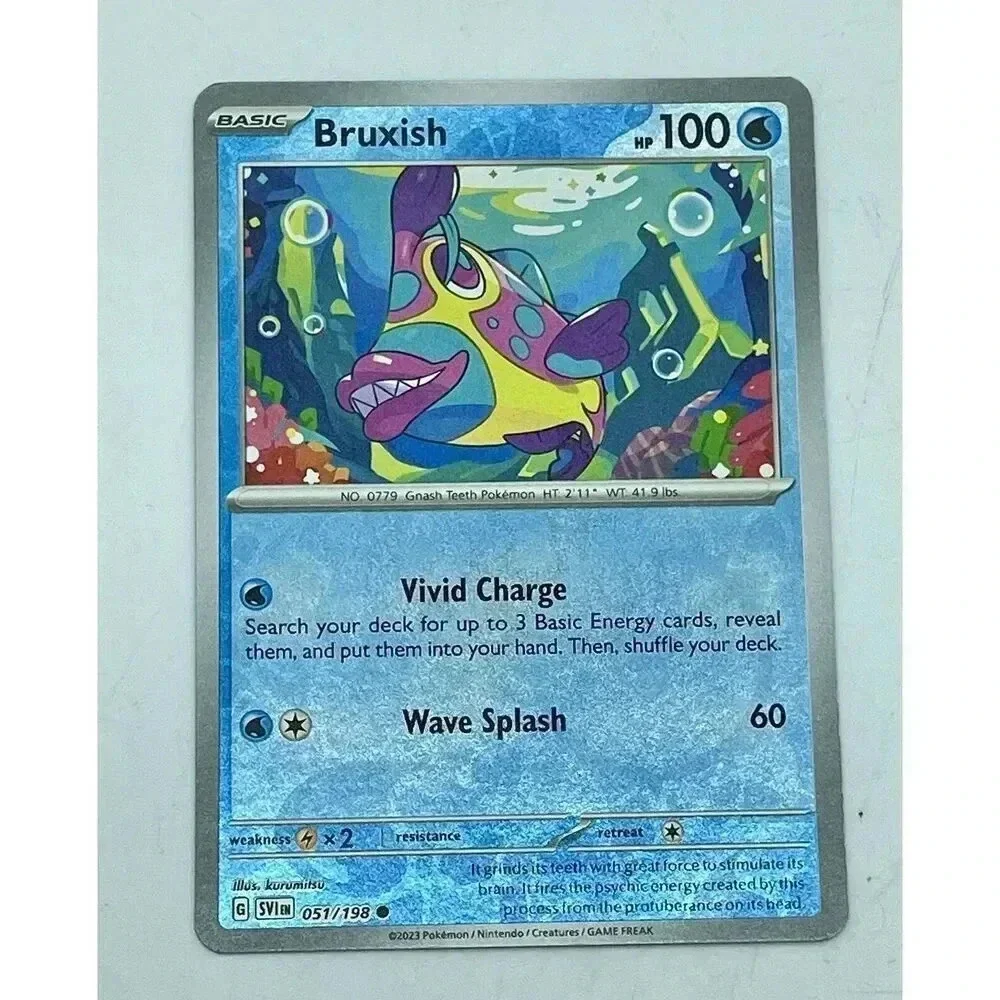 Bruxish 051/198 Scarlet & Violet Pokemon TCG Reverse Holo Mint Unplayed